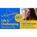 Texas Youth Helpline - wallet card(English/Spanish) 3.5x2